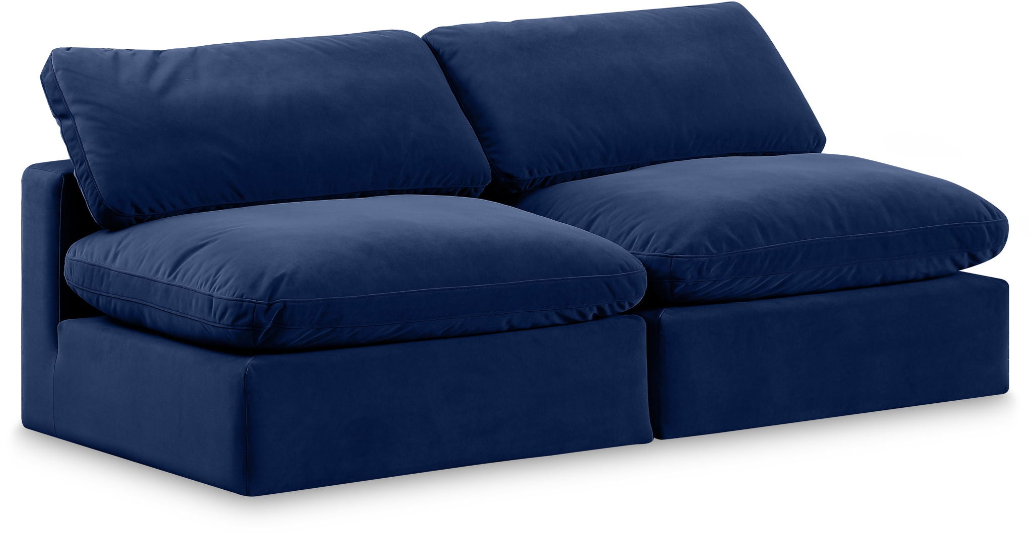 Comfy - Velvet Modular Armless Sofa 2 Seats - Urban Living Furniture (Los Angeles, CA)