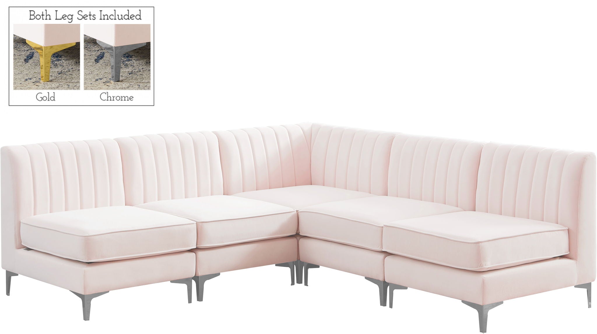 Alina - 5 Piece Armless Sectional - Urban Living Furniture (Los Angeles, CA)