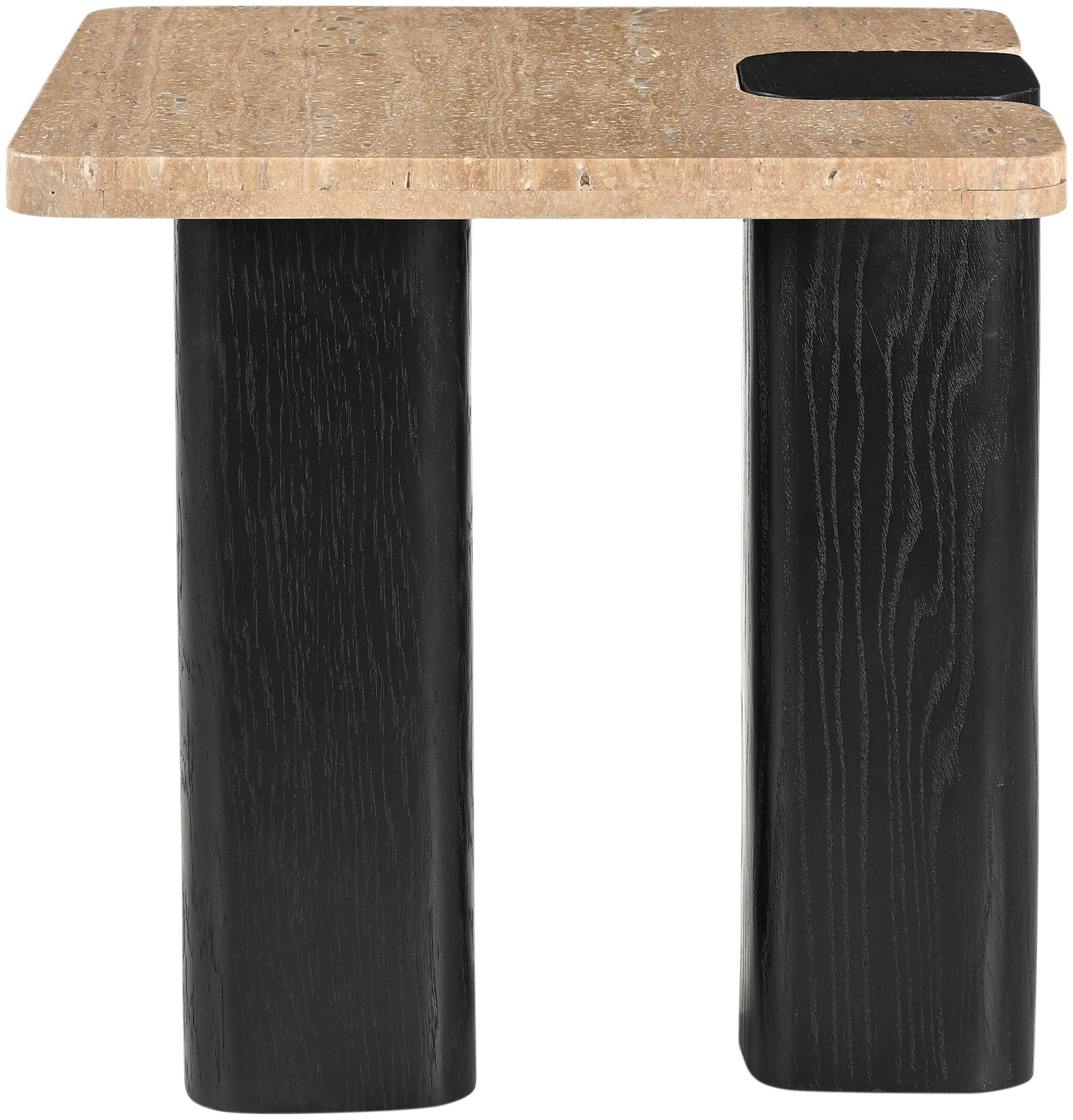 Ravenna - Genuine Travertine Top And Oak Wood Base Table - Urban Living Furniture (Los Angeles, CA)