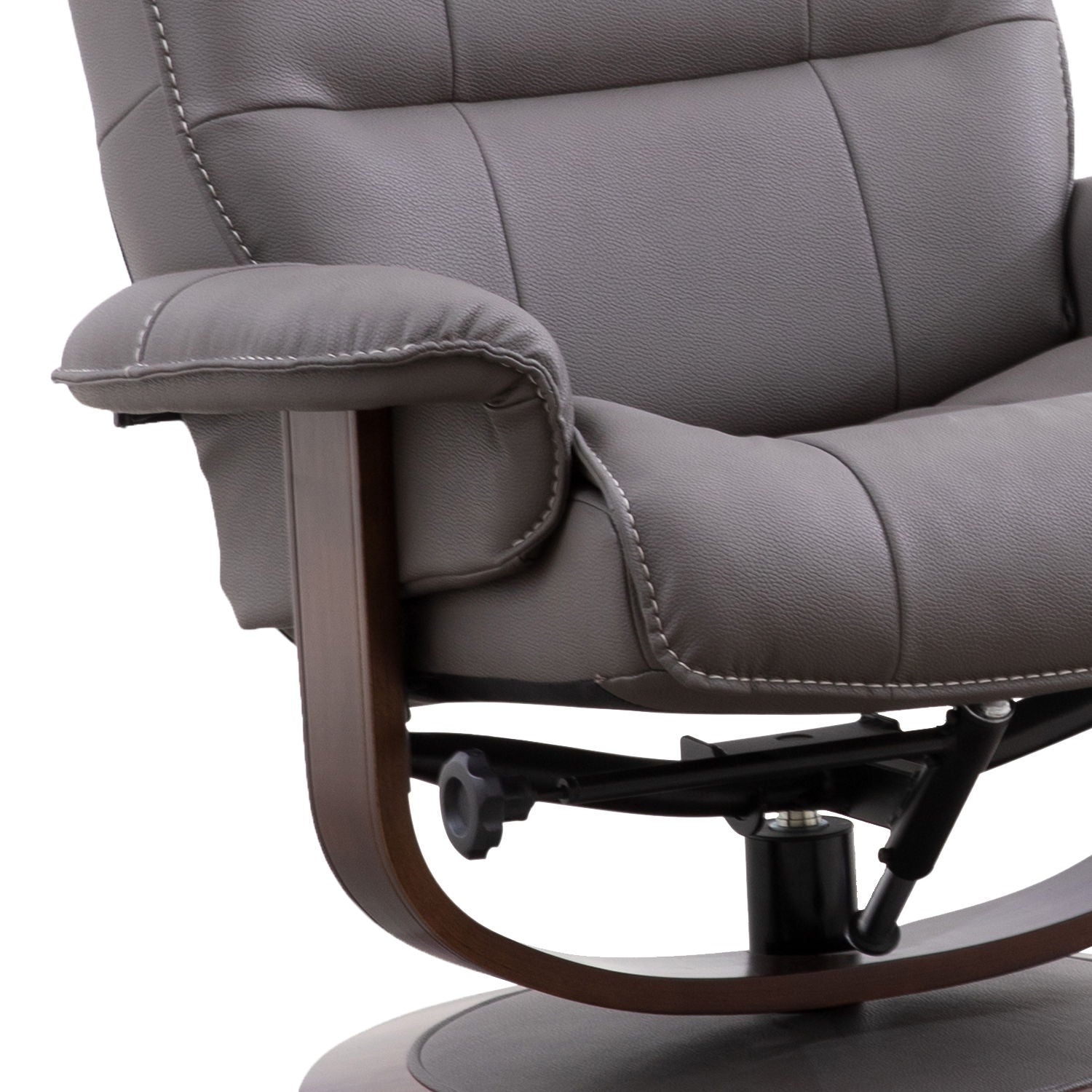 Knight - Manual Reclining Swivel Chair and Ottoman - Urban Living Furniture (Los Angeles, CA)