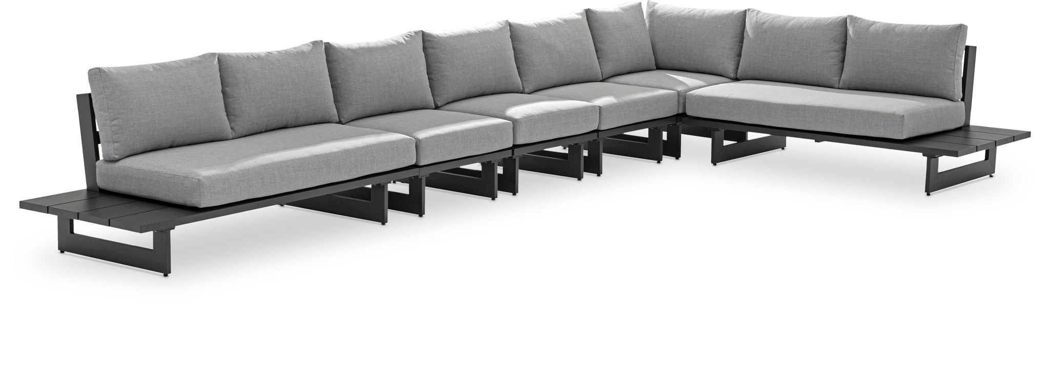 Maldives - 6 Piece Water Resistant Outdoor Patio Modular Sectional With Gray Base - Urban Living Furniture (Los Angeles, CA)