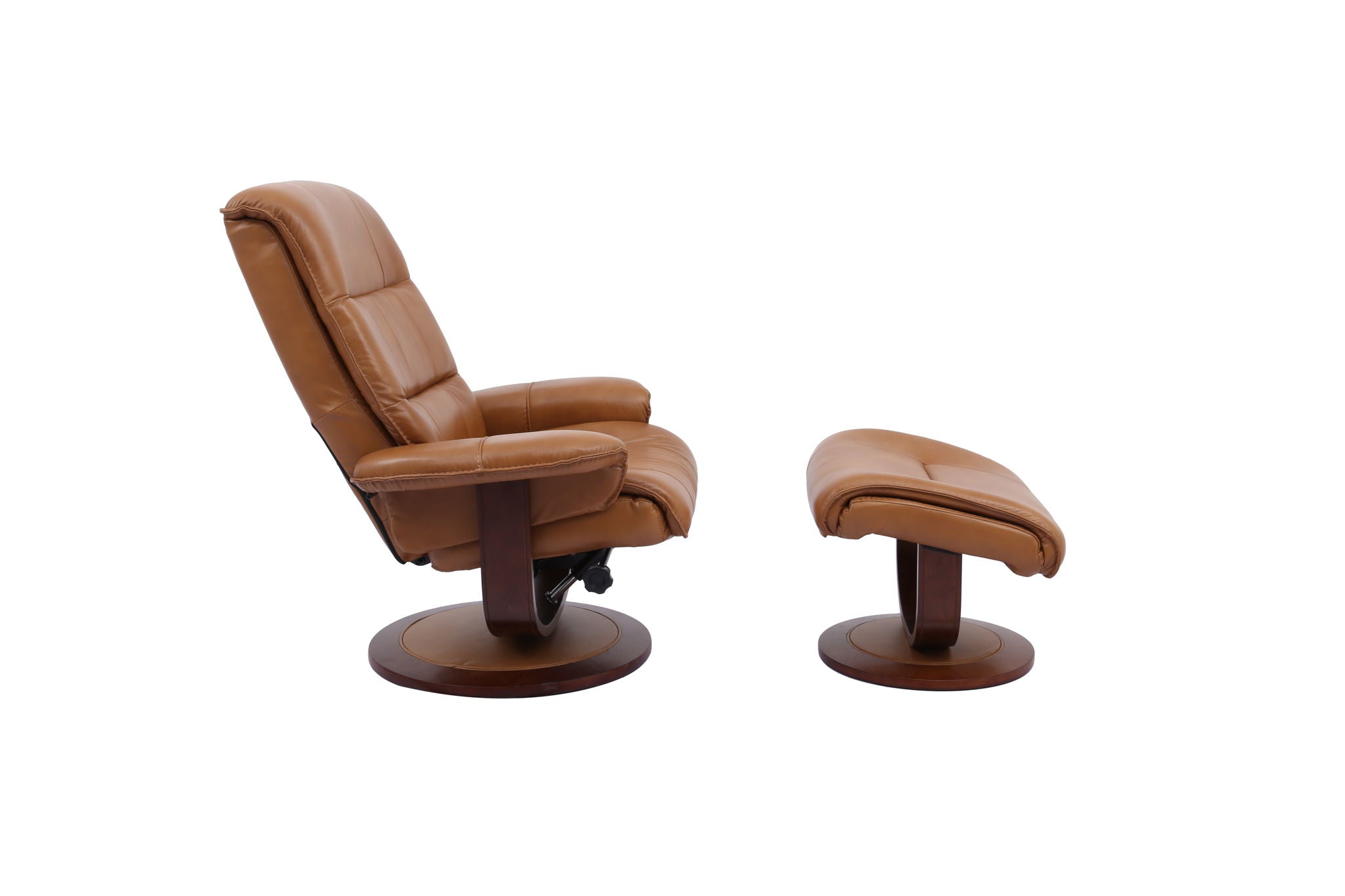 Knight - Manual Reclining Swivel Chair and Ottoman - Urban Living Furniture (Los Angeles, CA)