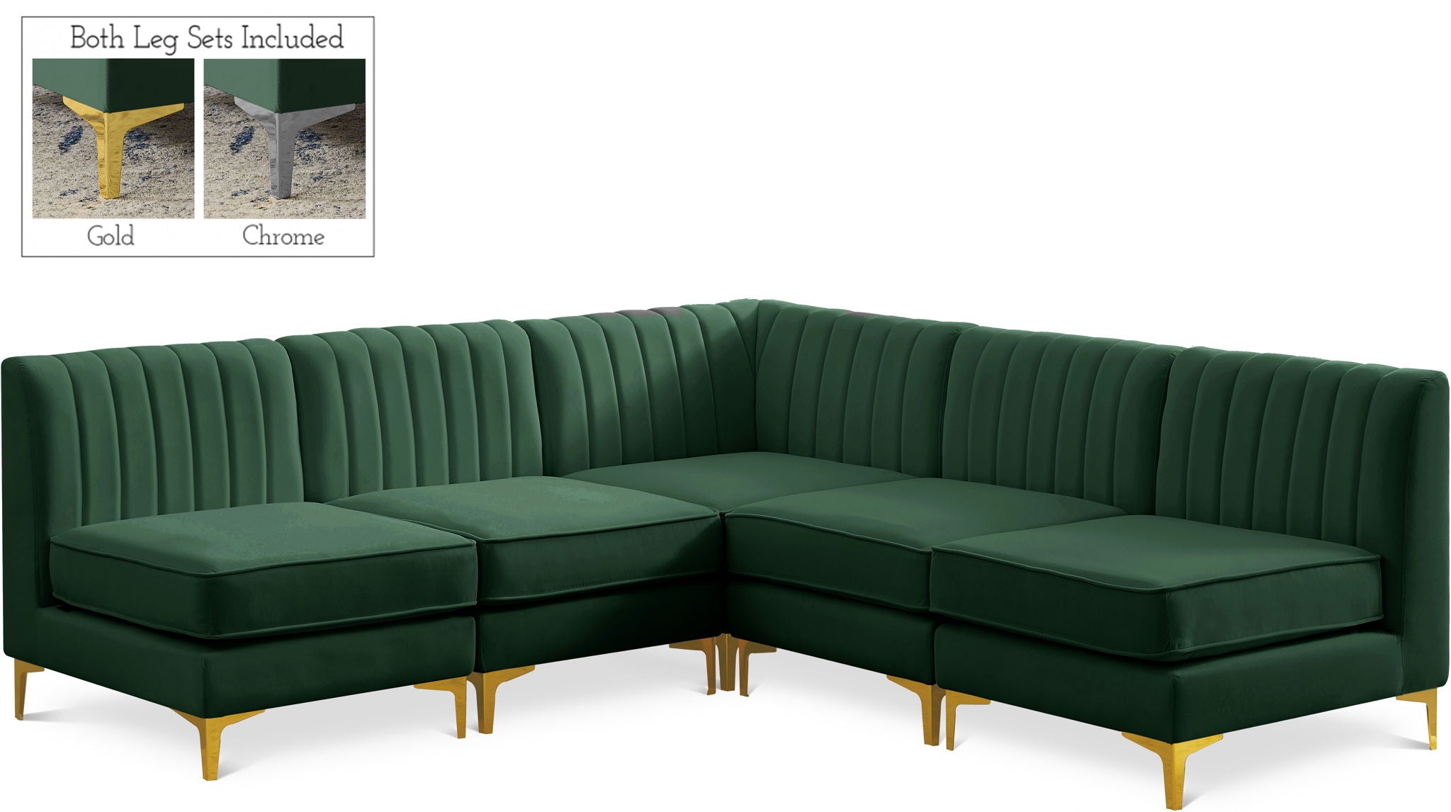 Alina - 5 Piece Armless Sectional - Urban Living Furniture (Los Angeles, CA)