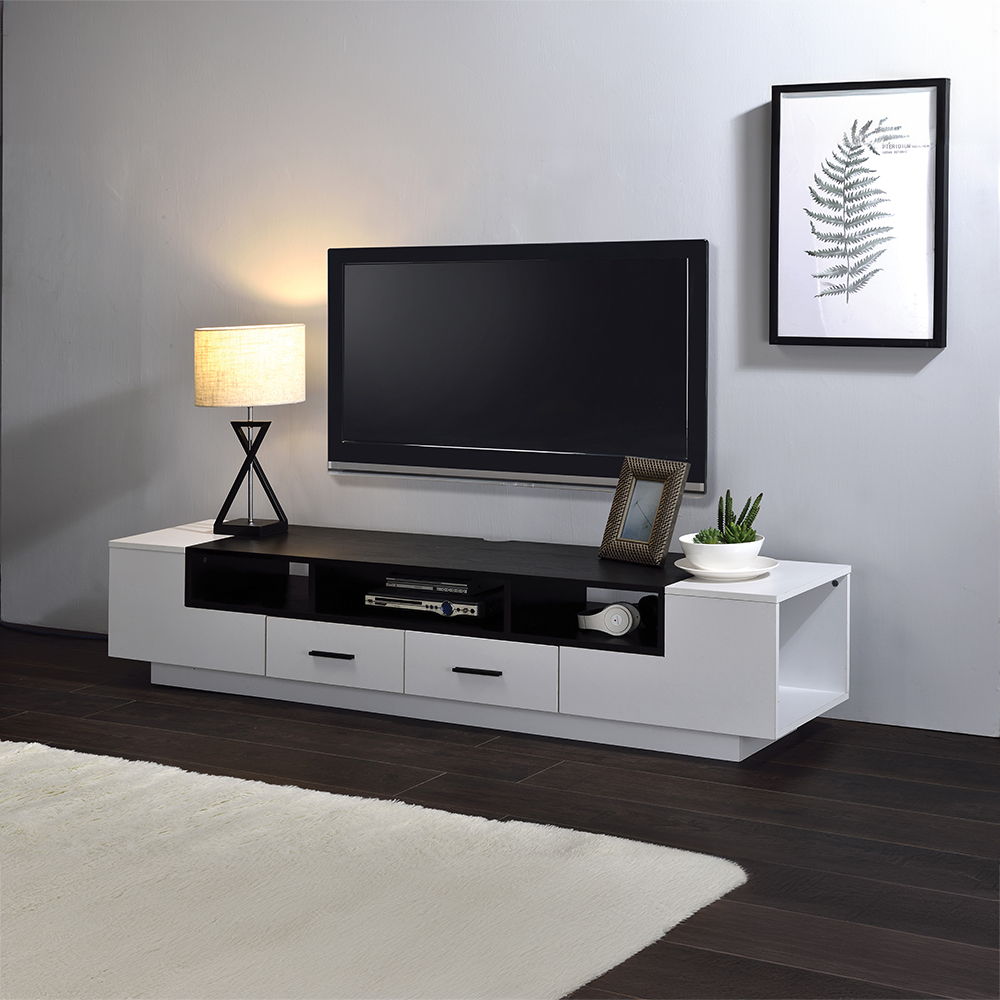 Armour - TV Stand - White & Black - Urban Living Furniture (Los Angeles, CA)