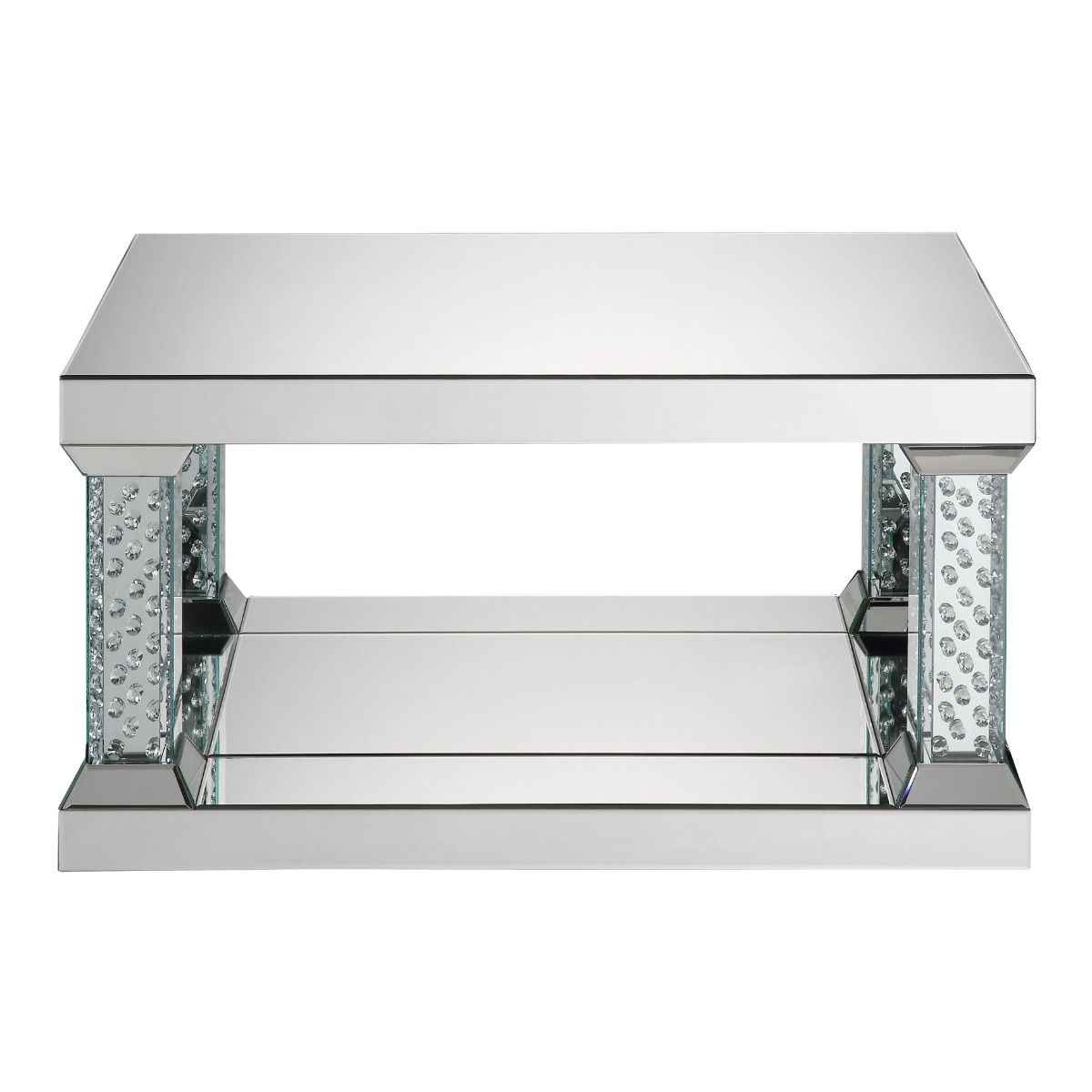 Nysa - 36" Coffee Table - Mirrored & Faux Crystals - Urban Living Furniture (Los Angeles, CA)