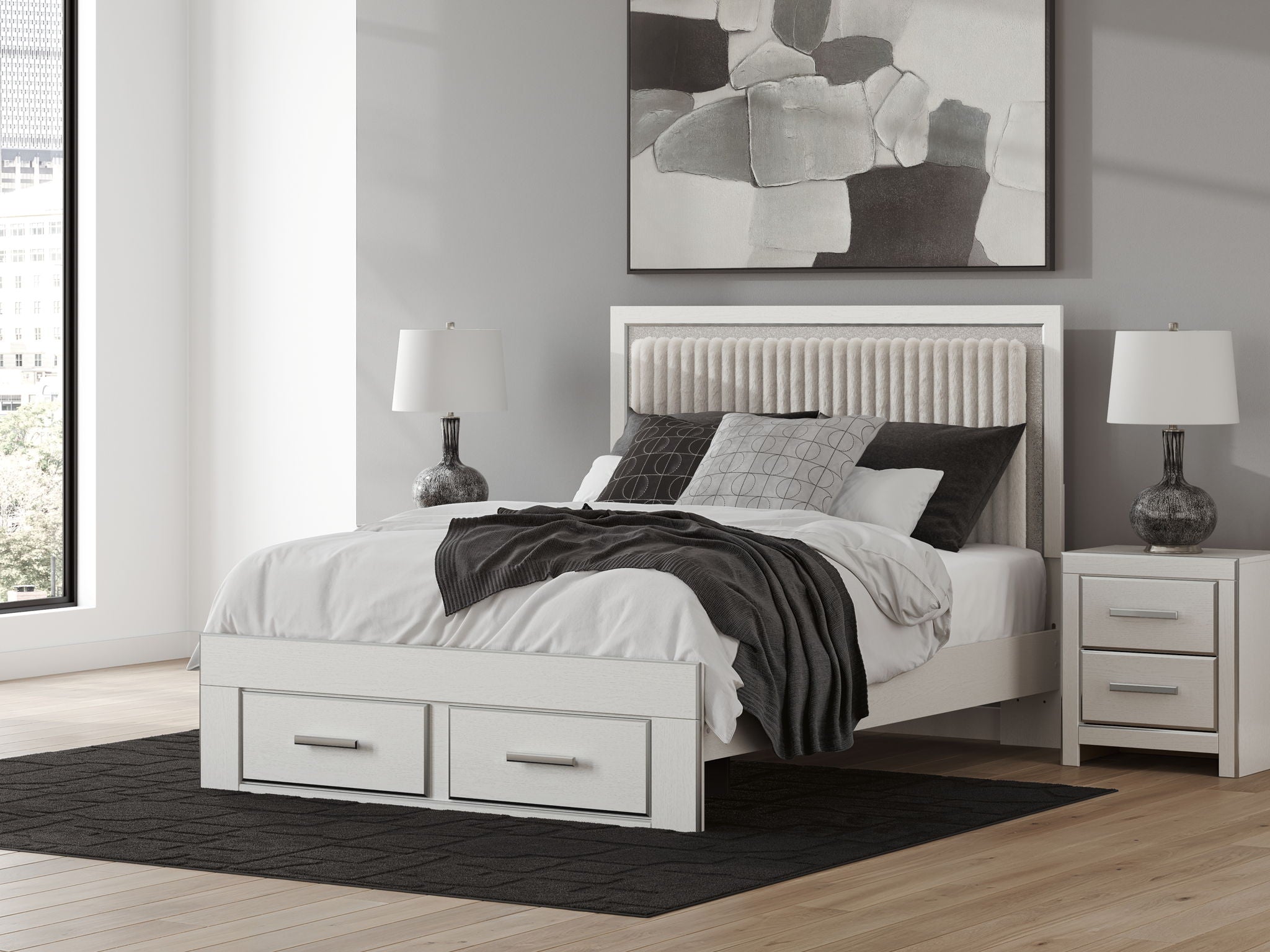 Zuraleus - Upholstered Panel Platform Storage Bed - Urban Living Furniture (Los Angeles, CA)