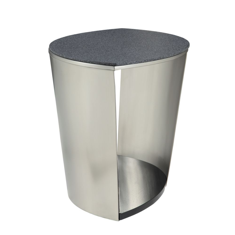 Thyge - End Table - Satin Plated & Glass Stone - Urban Living Furniture (Los Angeles, CA)