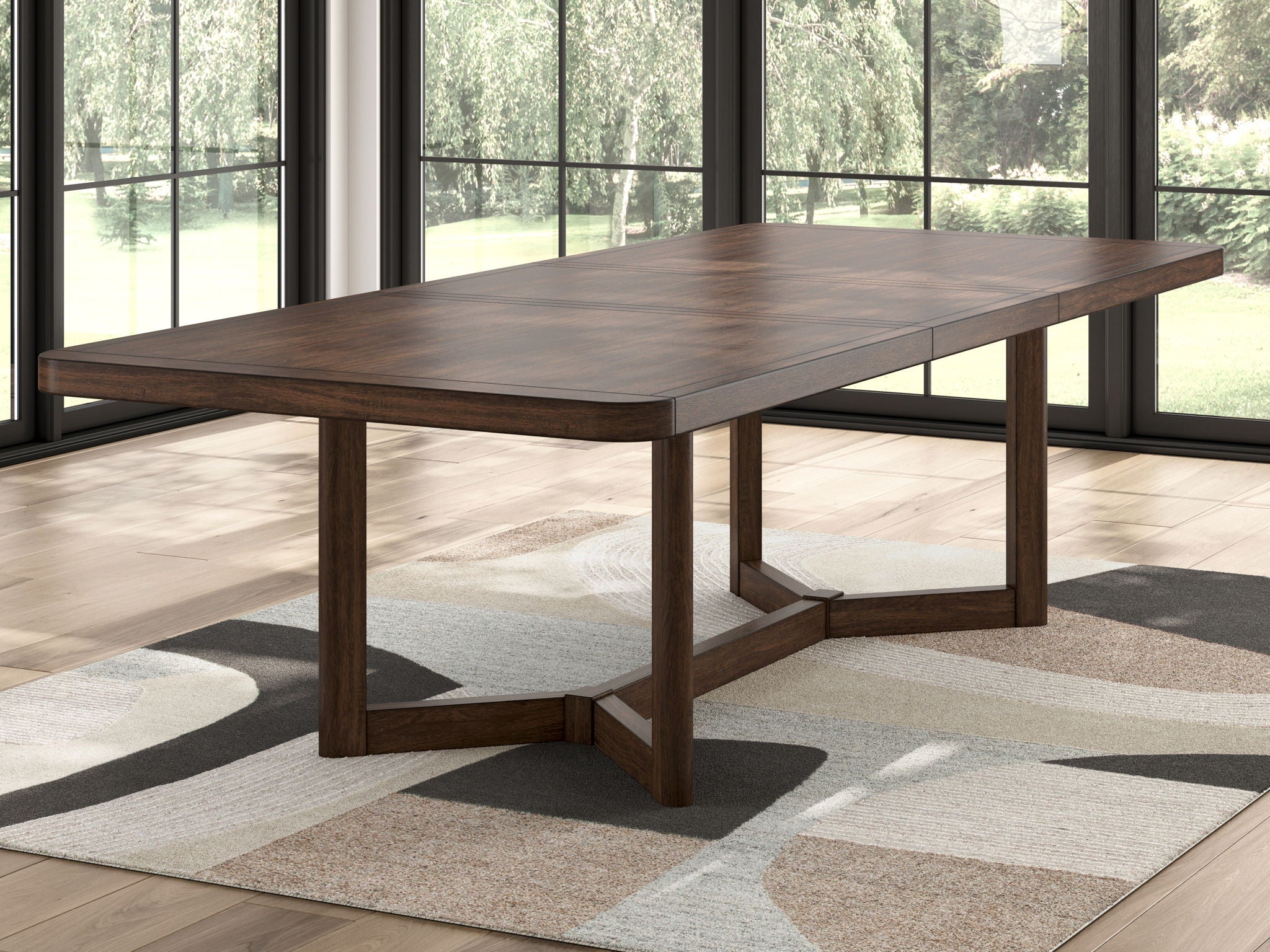 Dilenno - Dark Brown - Rectangular Dining Room Extension Table - Urban Living Furniture (Los Angeles, CA)