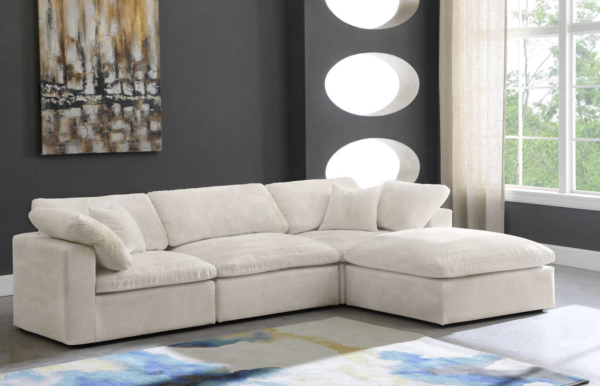 Cozy - 4 Piece Modular Sectional With Chaise - Urban Living Furniture (Los Angeles, CA)