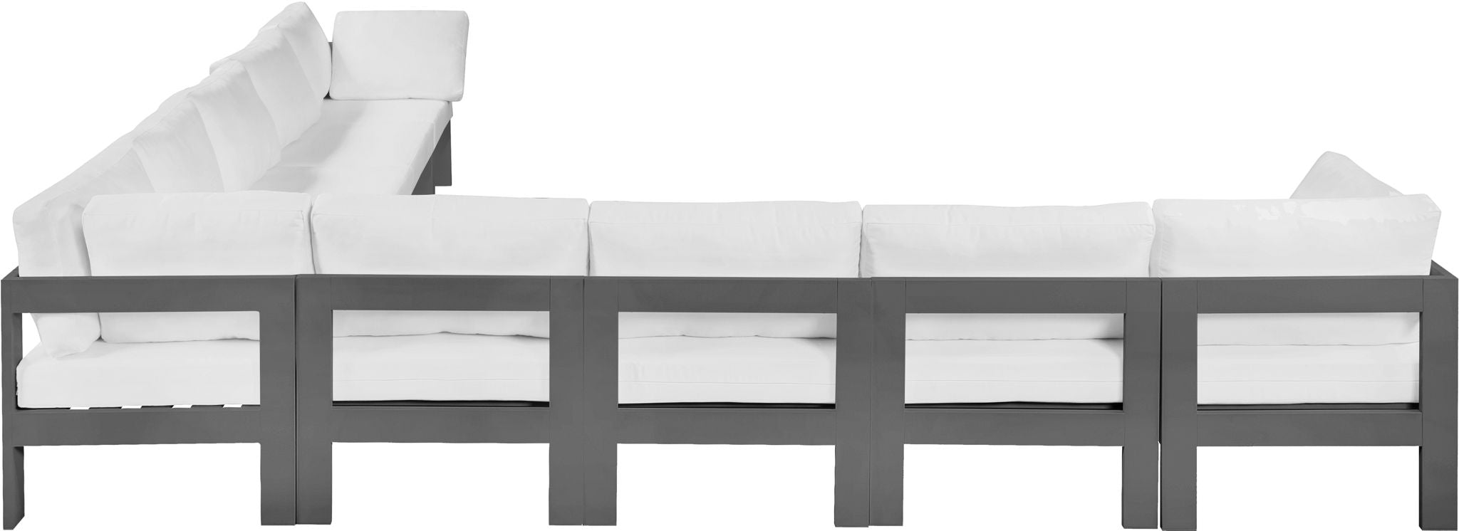 Nizuc - Outdoor Patio 9 Piece Modular Sectional With Gray Frame - Urban Living Furniture (Los Angeles, CA)