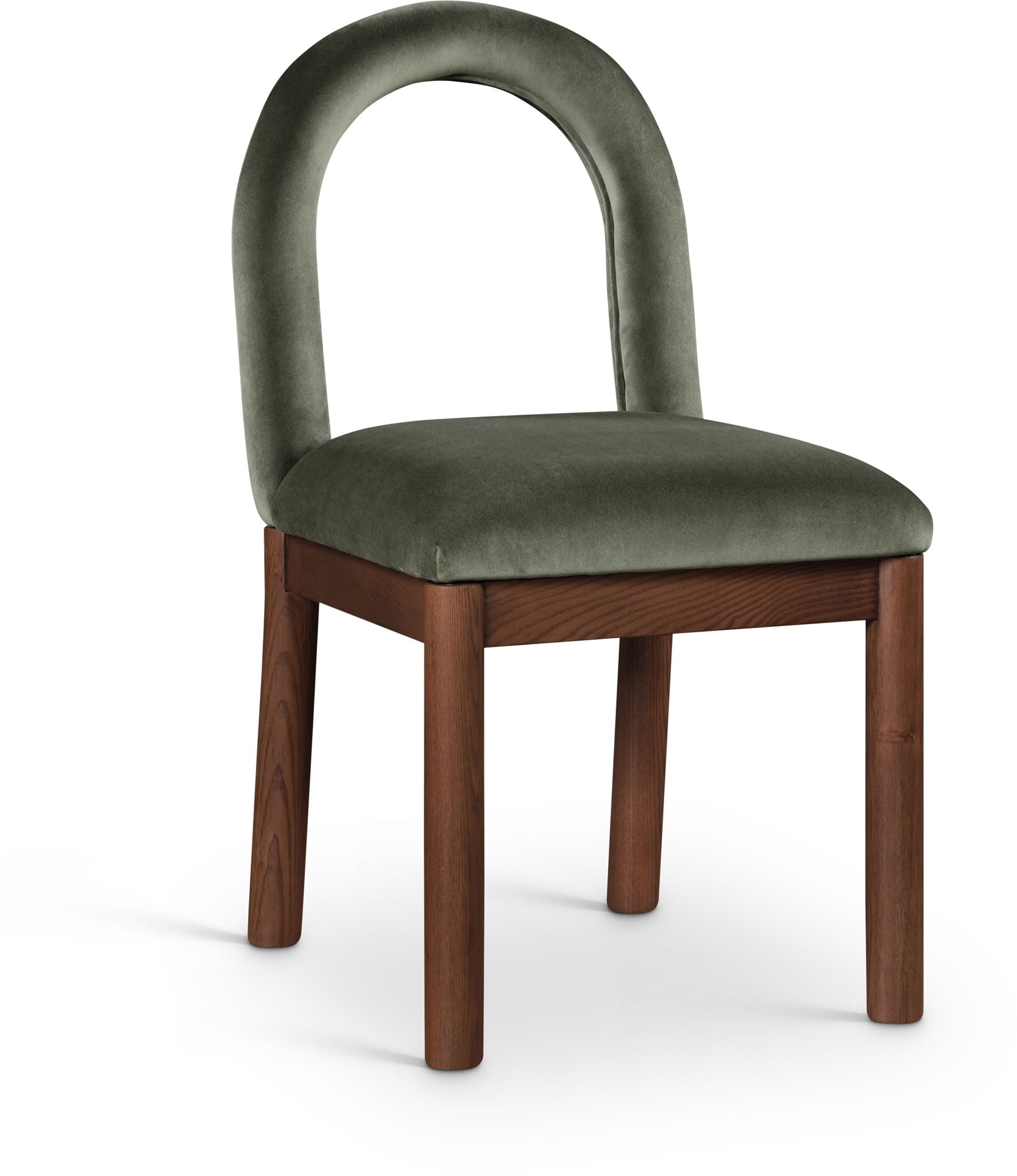 Conrad - Velvet Dining Chair With Brown Legs - Urban Living Furniture (Los Angeles, CA)
