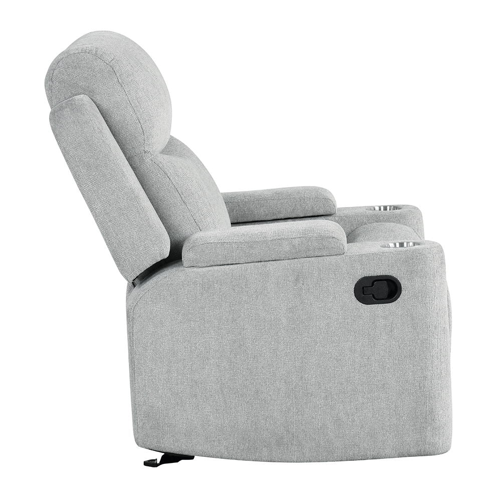 Galya - Motion Glider Recliner - Light Gray Chenille - Urban Living Furniture (Los Angeles, CA)