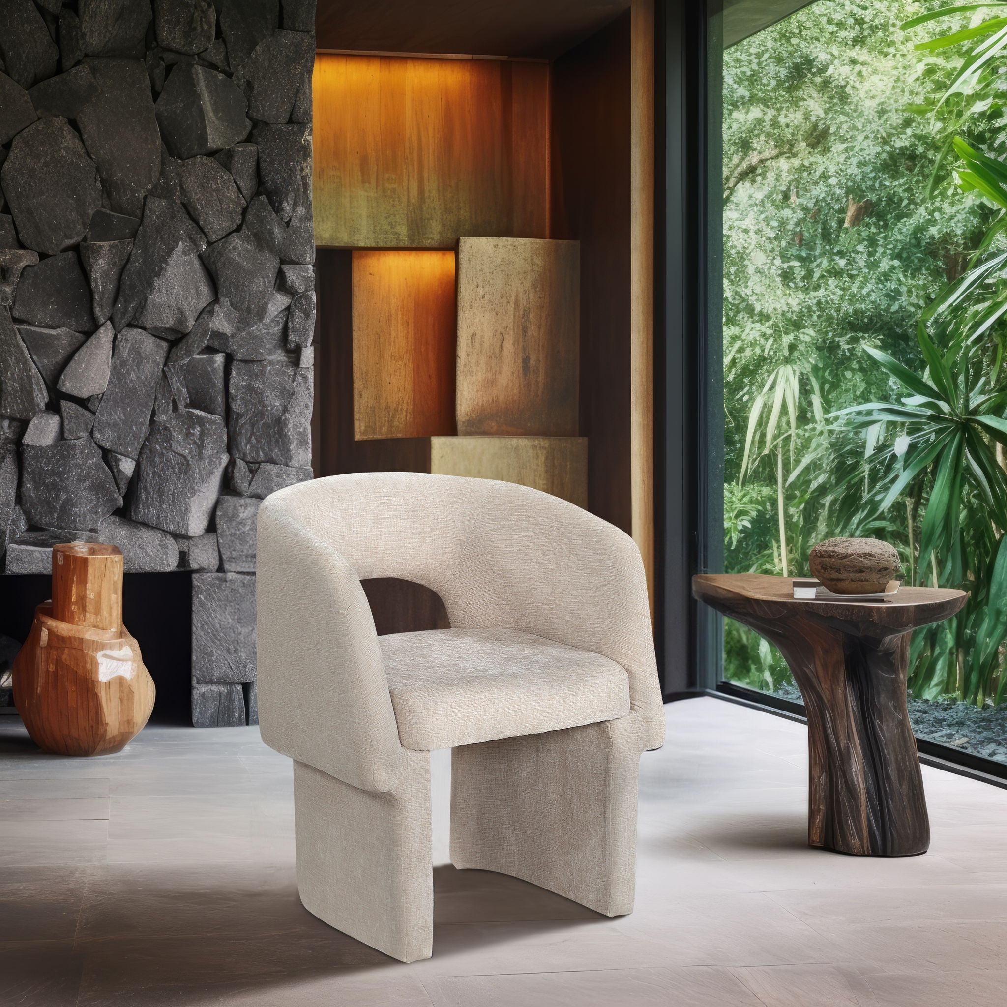 Emmet - Chenille Dining Chair / Accent Chair - Urban Living Furniture (Los Angeles, CA)