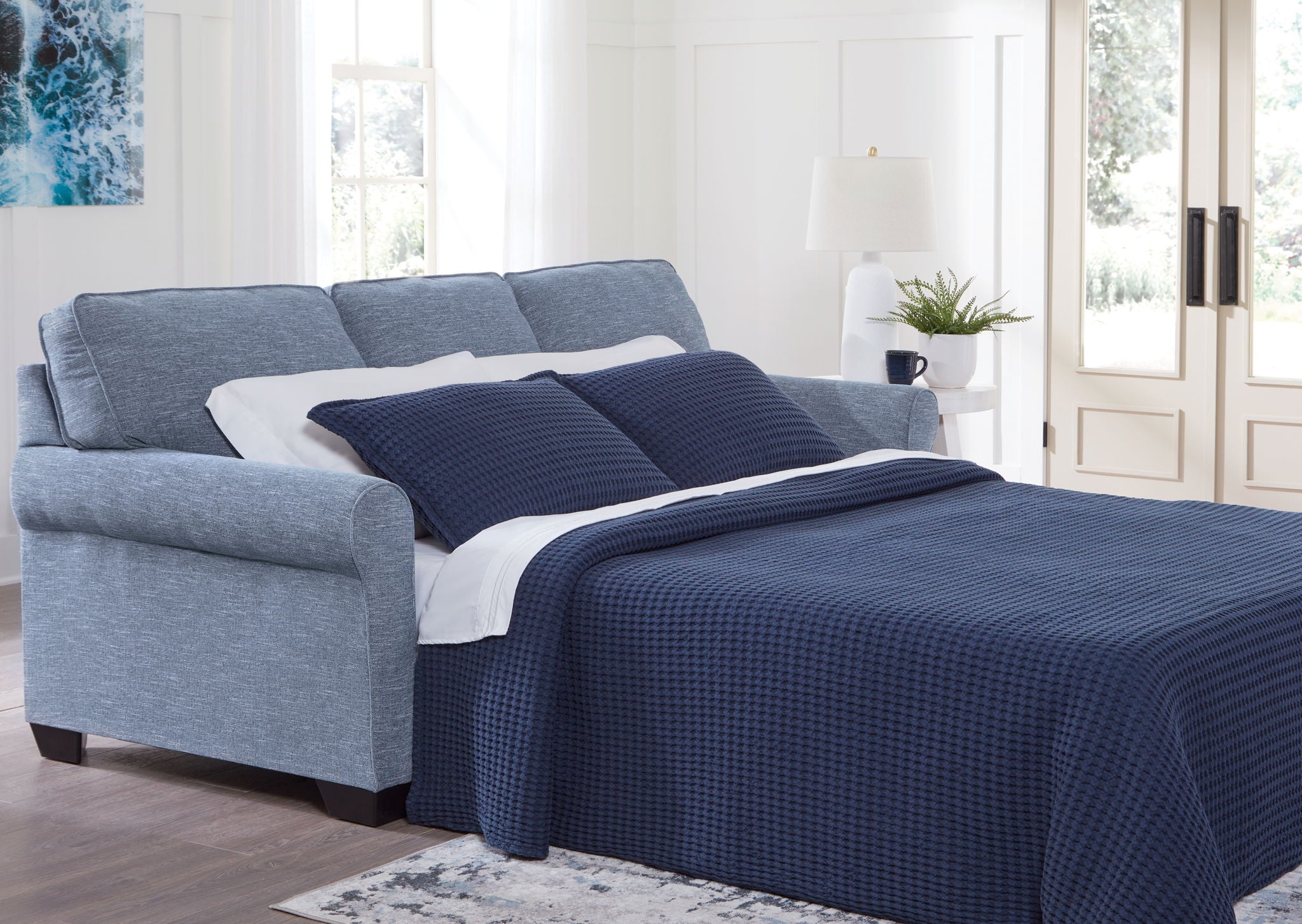 Carissa Manor - Denim - Queen Sofa Sleeper - Urban Living Furniture (Los Angeles, CA)