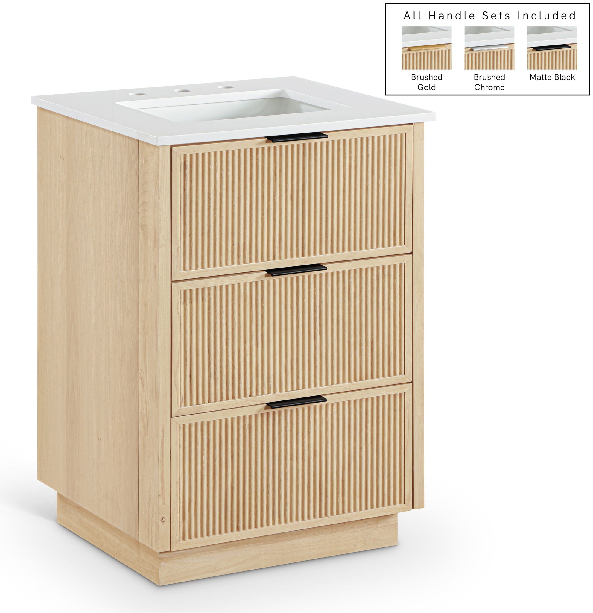 Willard - Engineered Stone And Solid Wood Bathroom Vanity - Urban Living Furniture (Los Angeles, CA)