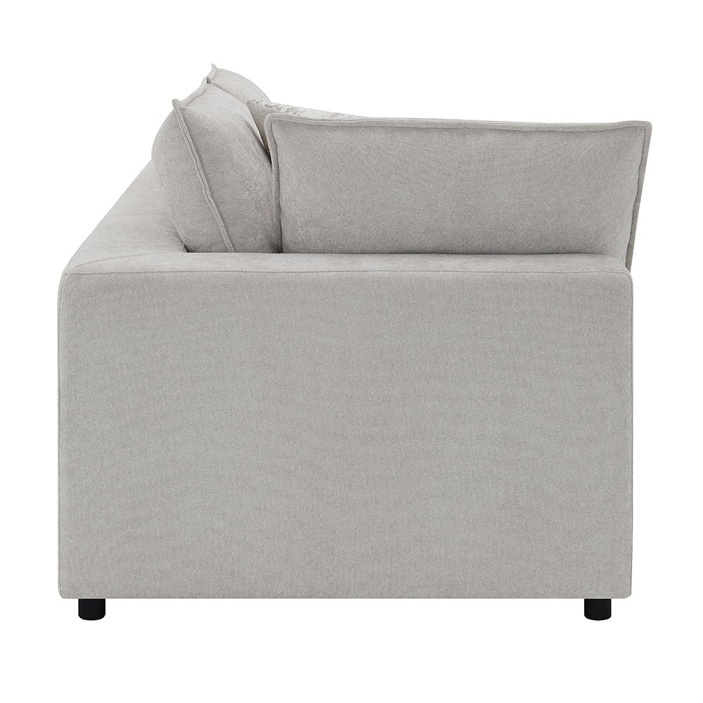 Marisa - Modular Left Facing Loveseat With 2 Pillows - Beige Boucle - Urban Living Furniture (Los Angeles, CA)