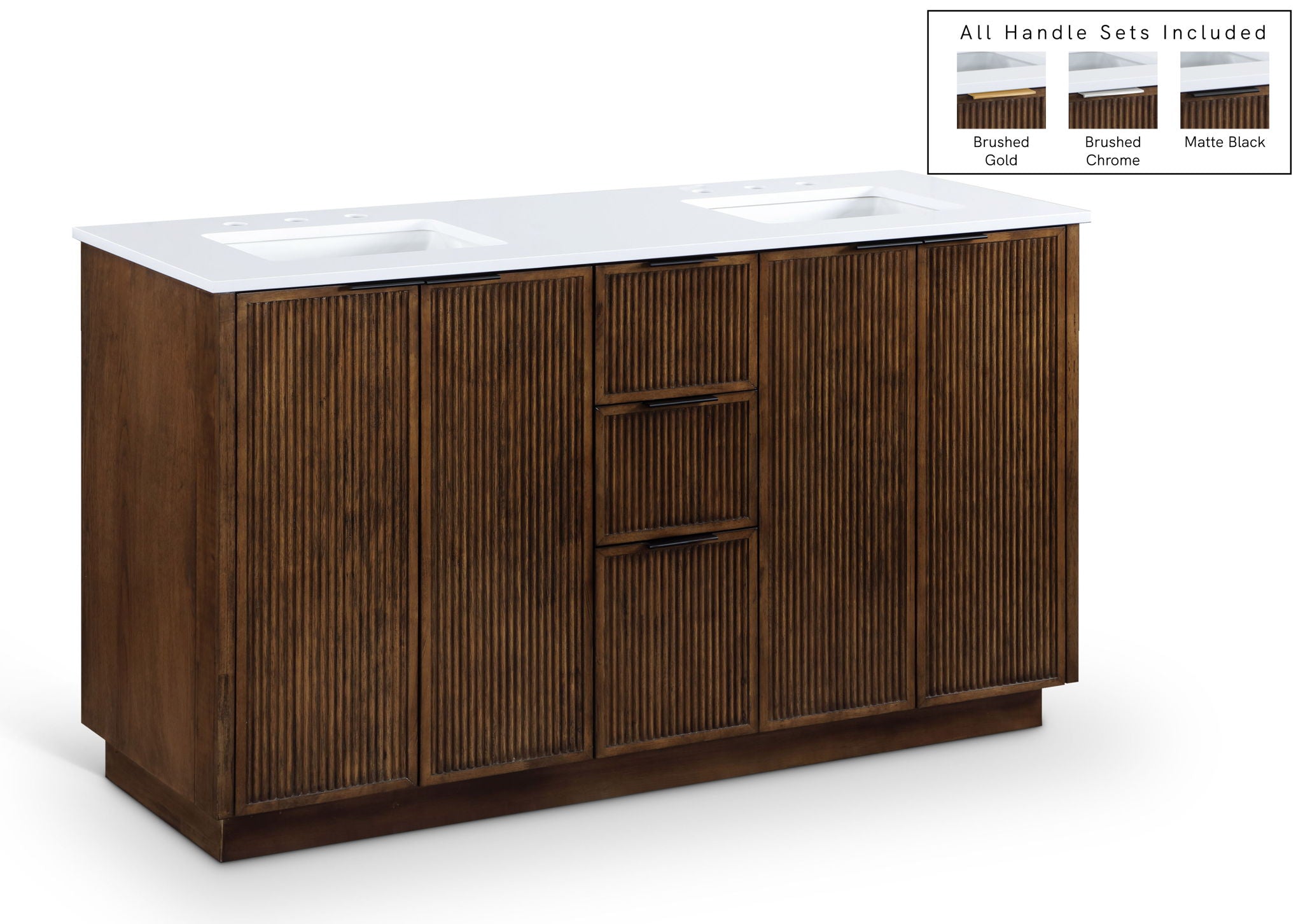 Willard - Engineered Stone And Solid Wood Bathroom Vanity - Urban Living Furniture (Los Angeles, CA)