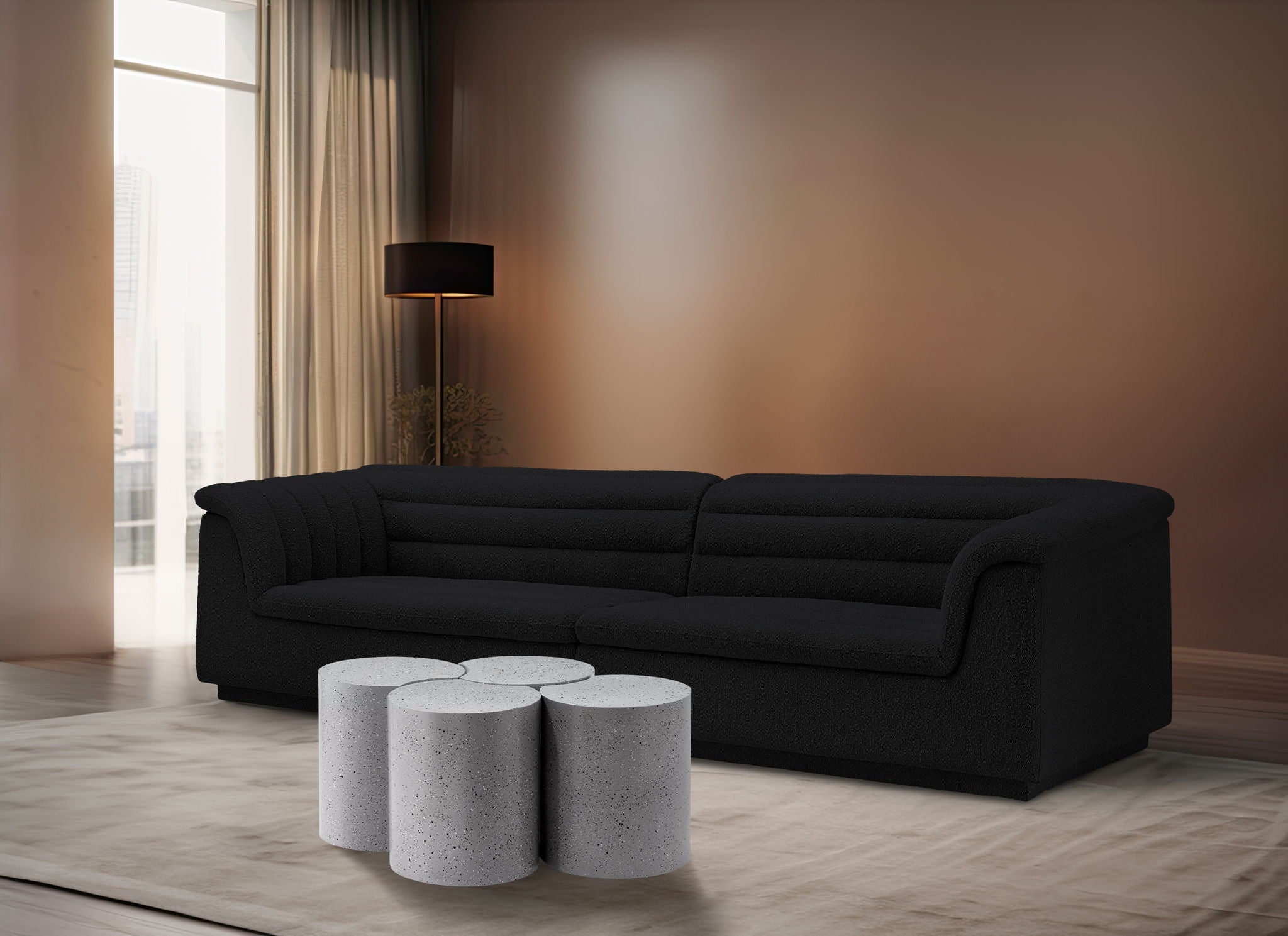 Dimple - 4 Piece Modular Coffee Table - Terazzo Finish - Urban Living Furniture (Los Angeles, CA)