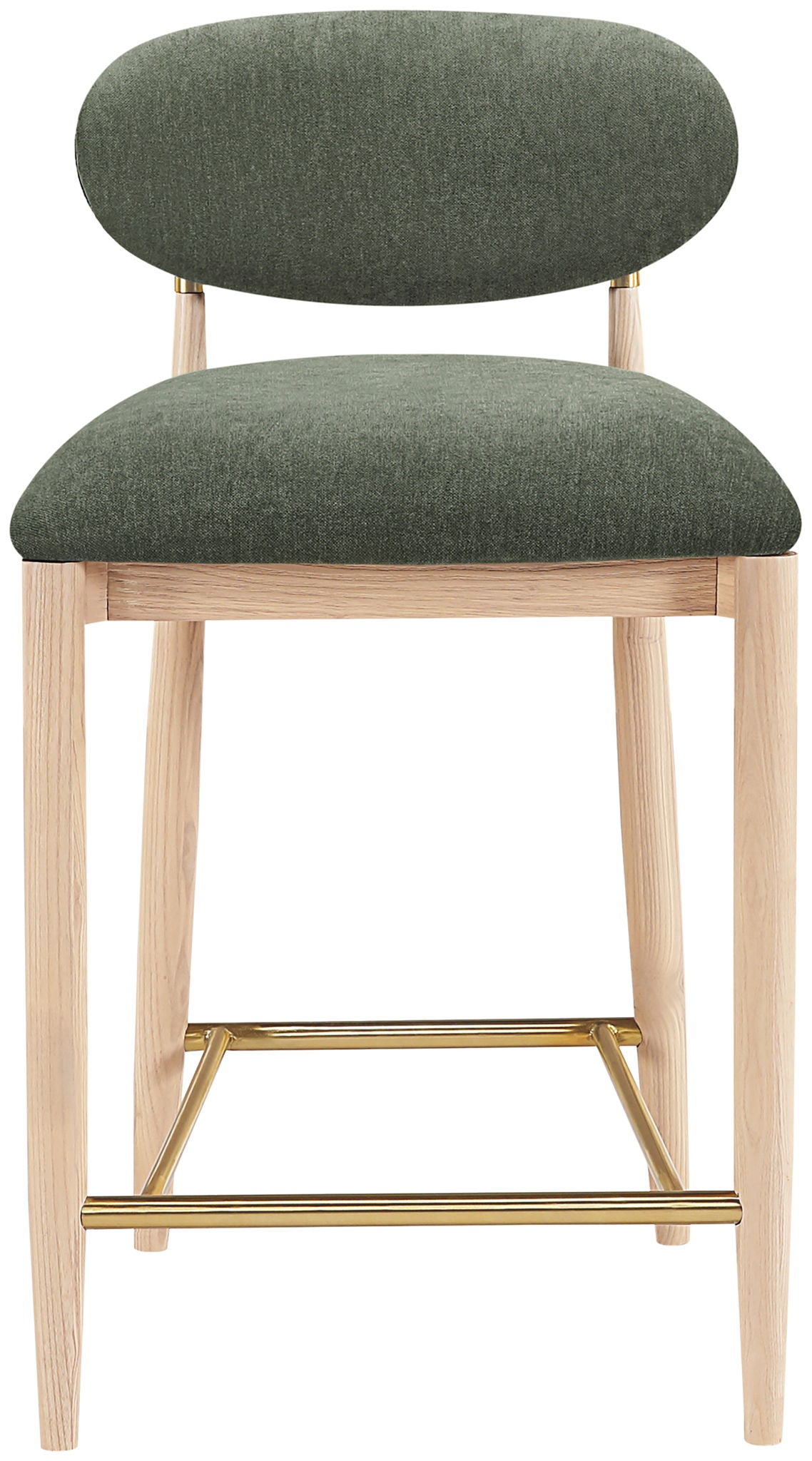 Riccio - Fabric Stool - Natural Frame - Urban Living Furniture (Los Angeles, CA)