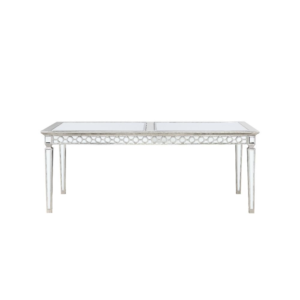 Varian - Dining Table (78"L) - Mirrored & Antique Platinum - Urban Living Furniture (Los Angeles, CA)