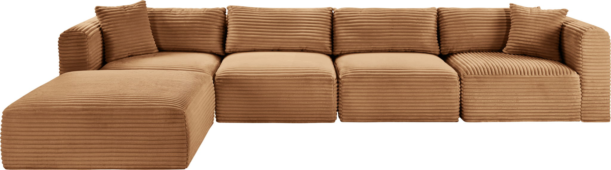 Shaggy - Fabric 5 Piece Modular Sectional With Ottoman - Urban Living Furniture (Los Angeles, CA)