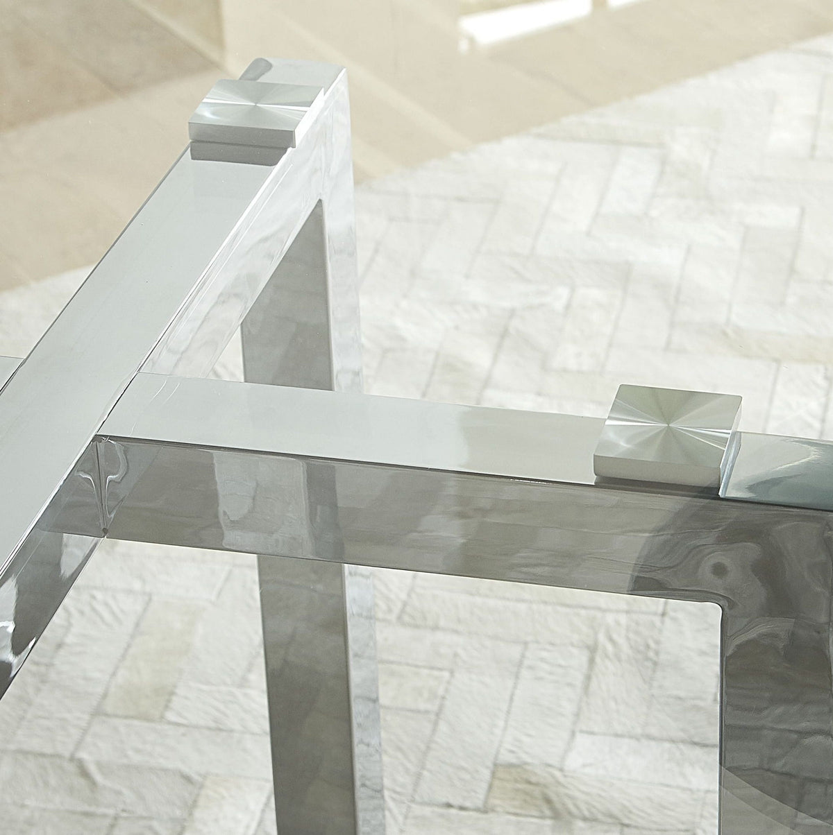 Amalfi - Round Glass Top Table
