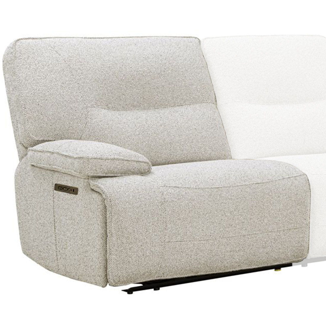 Lucius - Power Zero Gravity Left Arm Facing Recliner - P2 - Gellar Marble