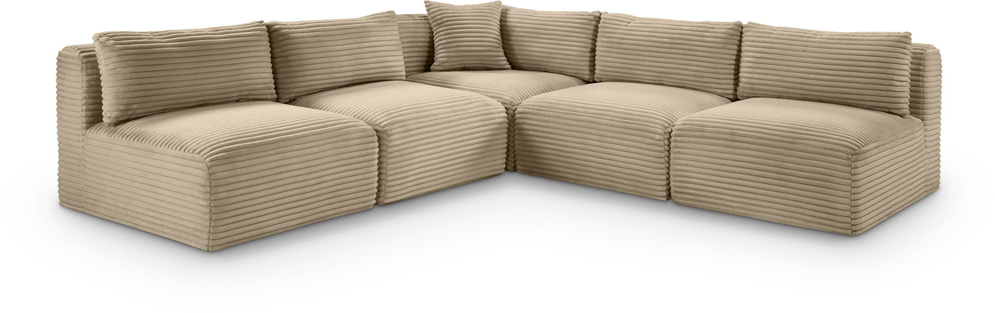 Shaggy - Fabric 5 Piece Modular Corner Armless Sectional - Urban Living Furniture (Los Angeles, CA)