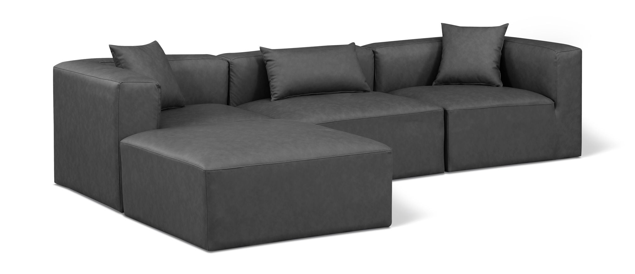 Cube - 4 Piece Modular Sectional With Chaise - Urban Living Furniture (Los Angeles, CA)
