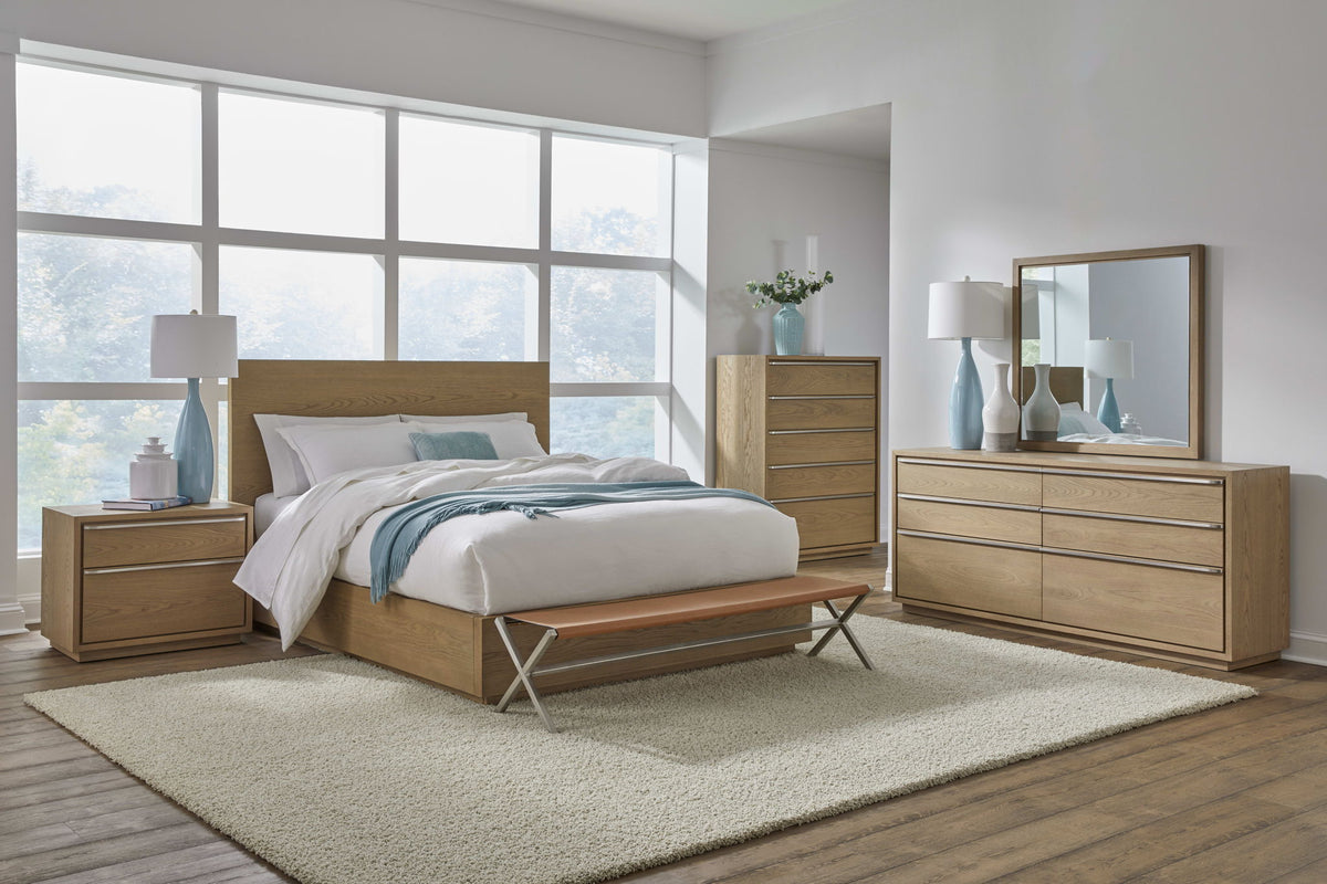 One - Coastal Modern Dresser Mirror - Bisque
