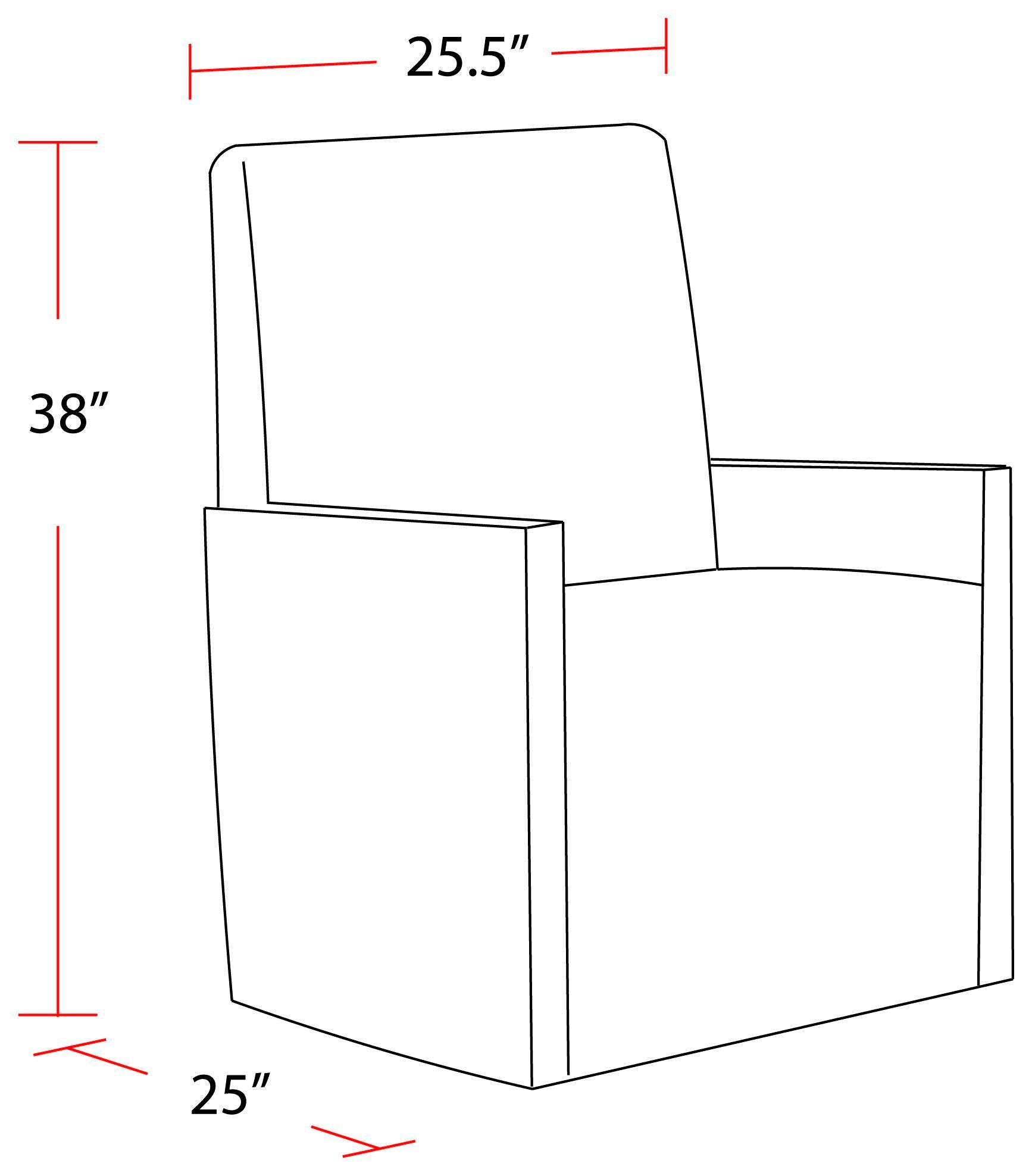 Pure Modern Dining - Upholstered Caster Chair - Himalaya Granite - Urban Living Furniture (Los Angeles, CA)