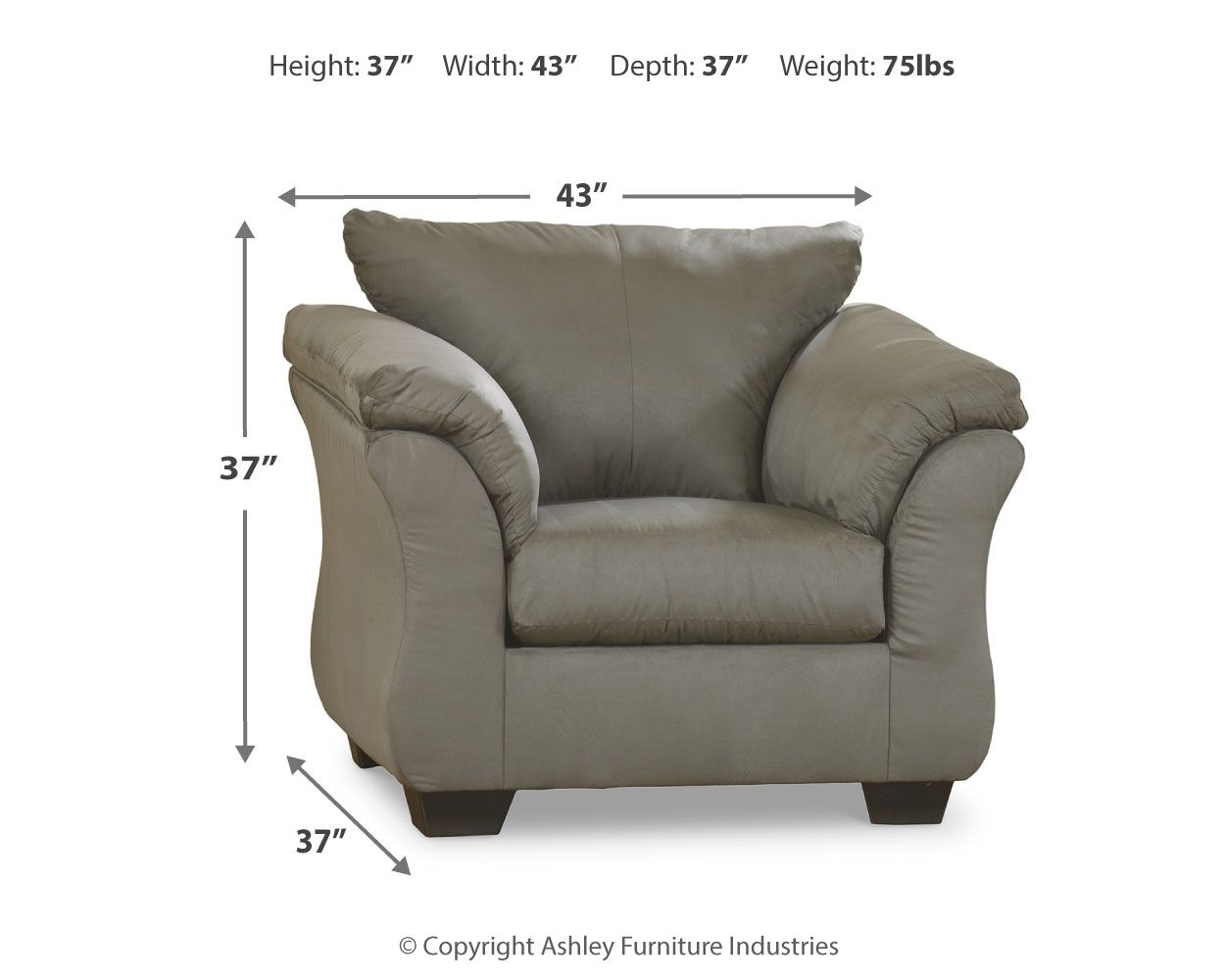 Darcy - Arm Chair - Urban Living Furniture (Los Angeles, CA)