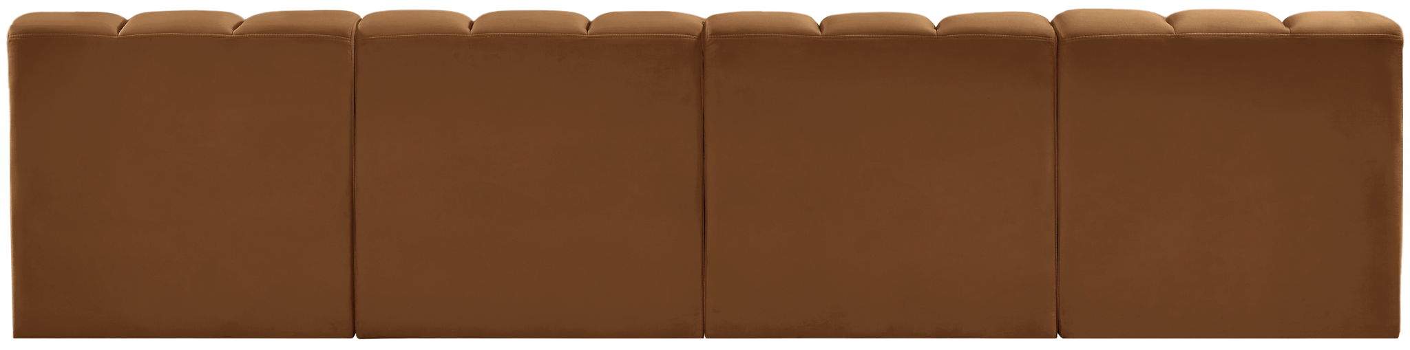 Arc - Velvet 4 Pieces Modular Sofa - Saddle - Urban Living Furniture (Los Angeles, CA)