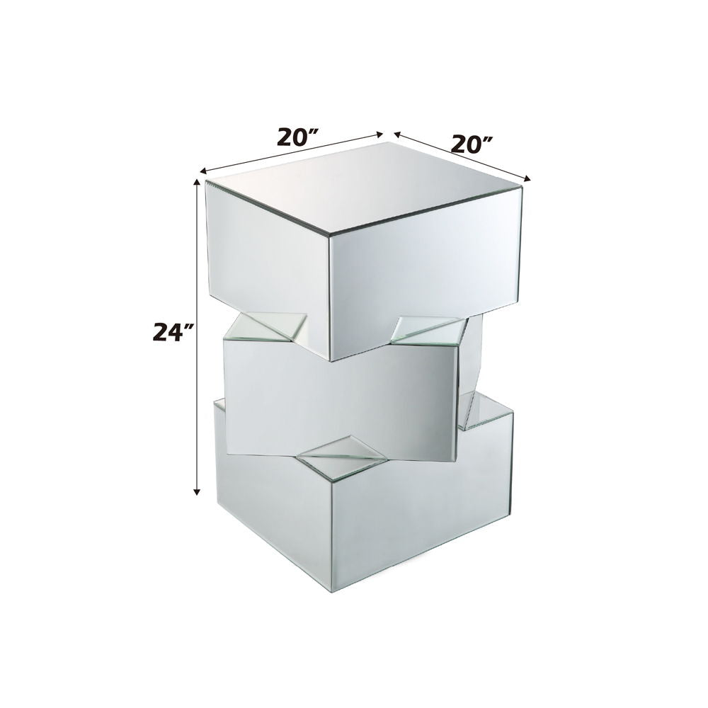 Dominic - 20" End Table - Mirrored - Urban Living Furniture (Los Angeles, CA)