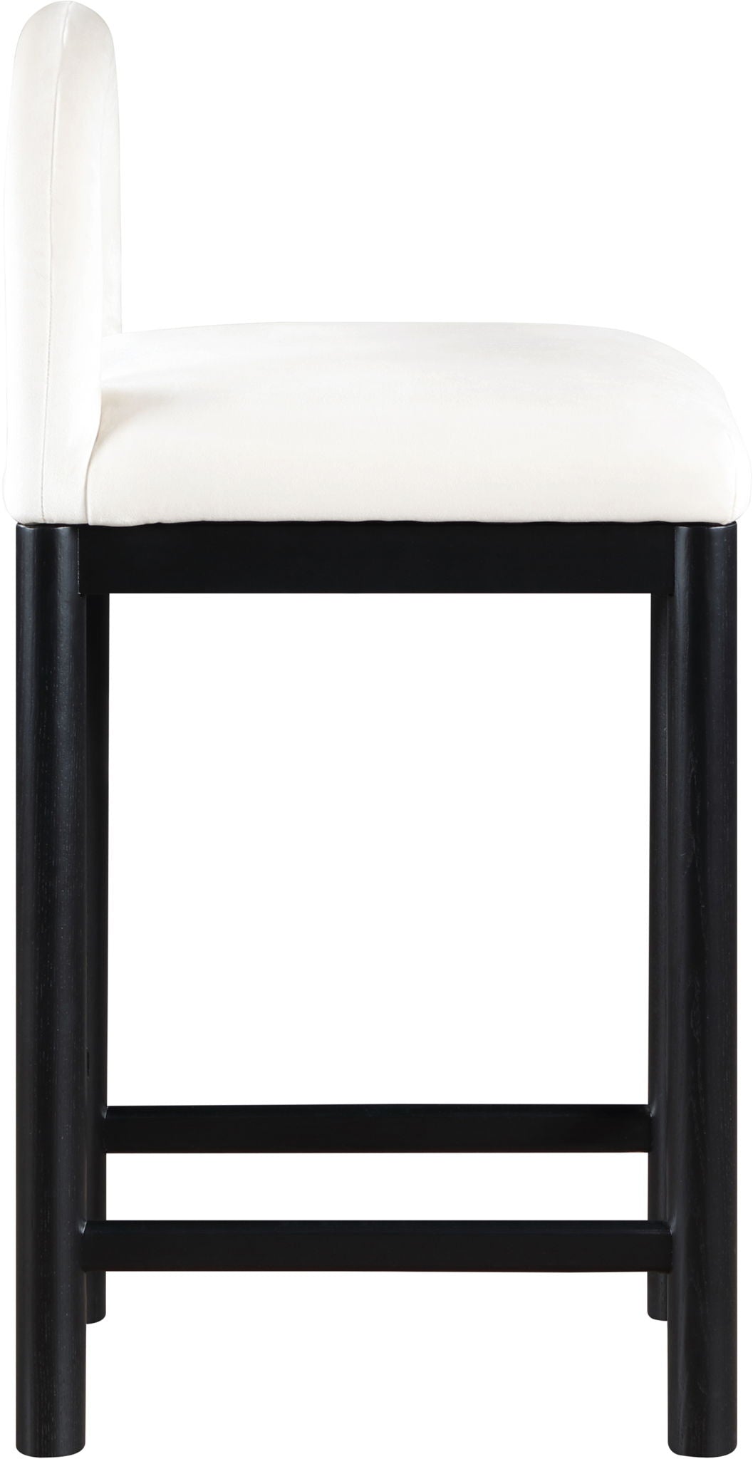 Conrad - Velvet Counter Stool With Black Legs - Urban Living Furniture (Los Angeles, CA)