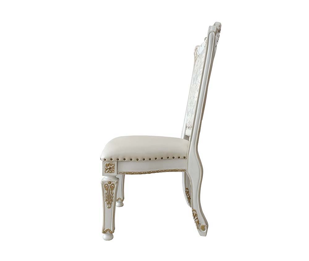 Vendome - Side Chair (Set of 2) - Synthetic Leather & Antique Pearl - Urban Living Furniture (Los Angeles, CA)