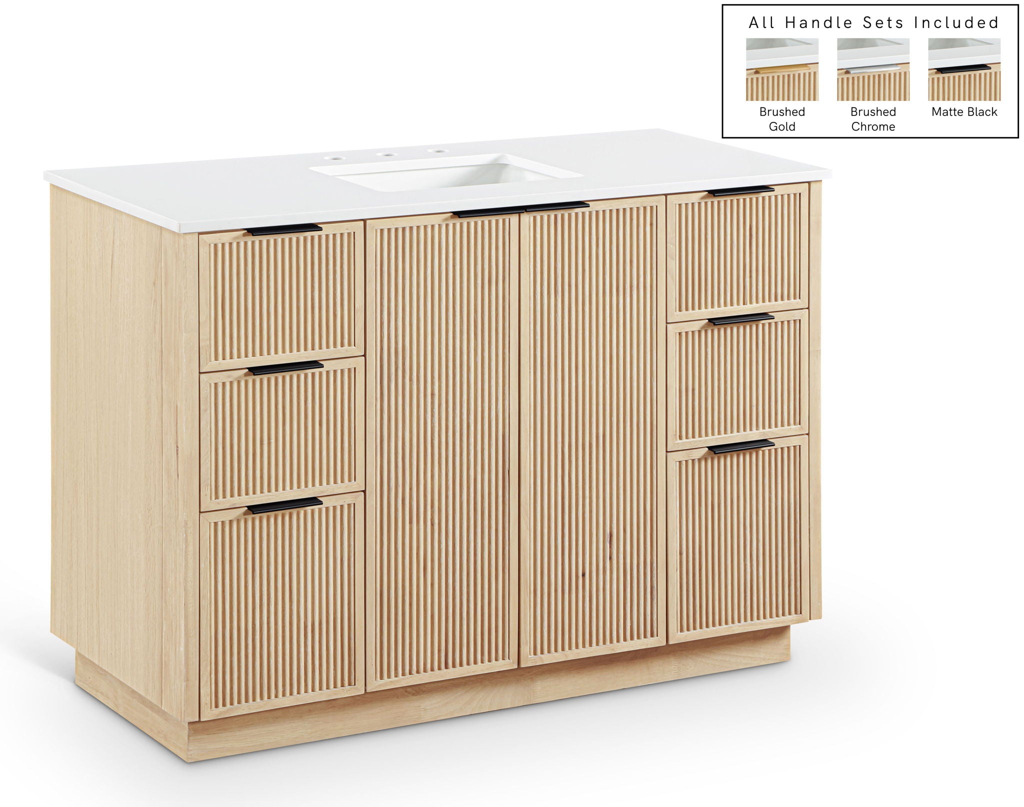 Willard - Engineered Stone And Solid Wood Bathroom Vanity - Urban Living Furniture (Los Angeles, CA)