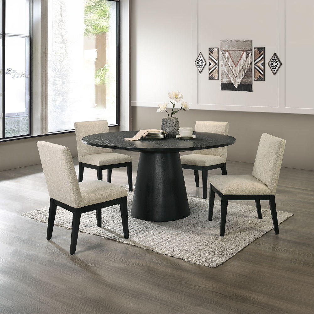 Froja - Round Dining Table - Black - Urban Living Furniture (Los Angeles, CA)