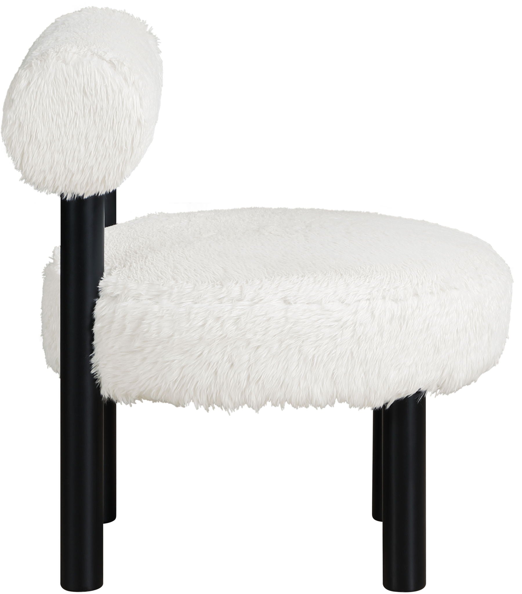 Ambre - Vegan Shearling Fabric Upholstered Accent Chair - Urban Living Furniture (Los Angeles, CA)