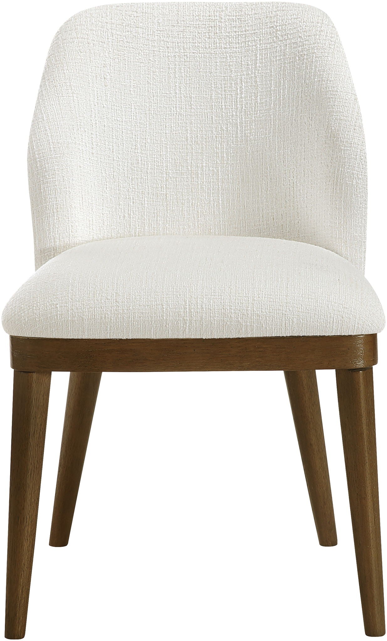 Valeo - Linen Textured Fabric Upholstered Dining Chair (Set of 2) - Painted Brown Base - Urban Living Furniture (Los Angeles, CA)