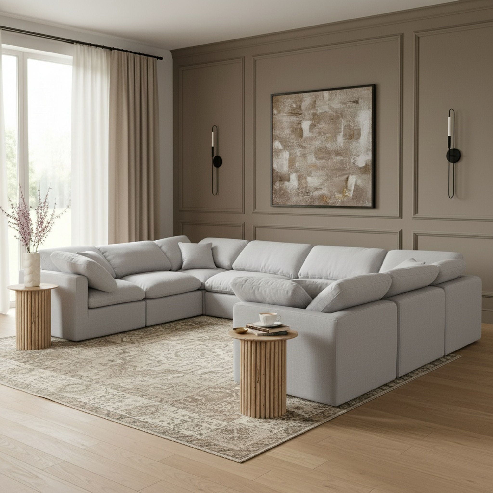 Indulge - Linen 8 Piece Modular Sectional - Urban Living Furniture (Los Angeles, CA)