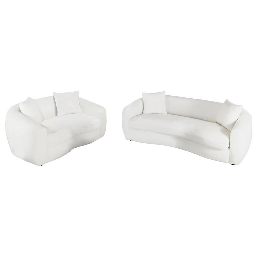 Isabella - Faux Sheepskin Upholstered Sofa Set - Urban Living Furniture (Los Angeles, CA)
