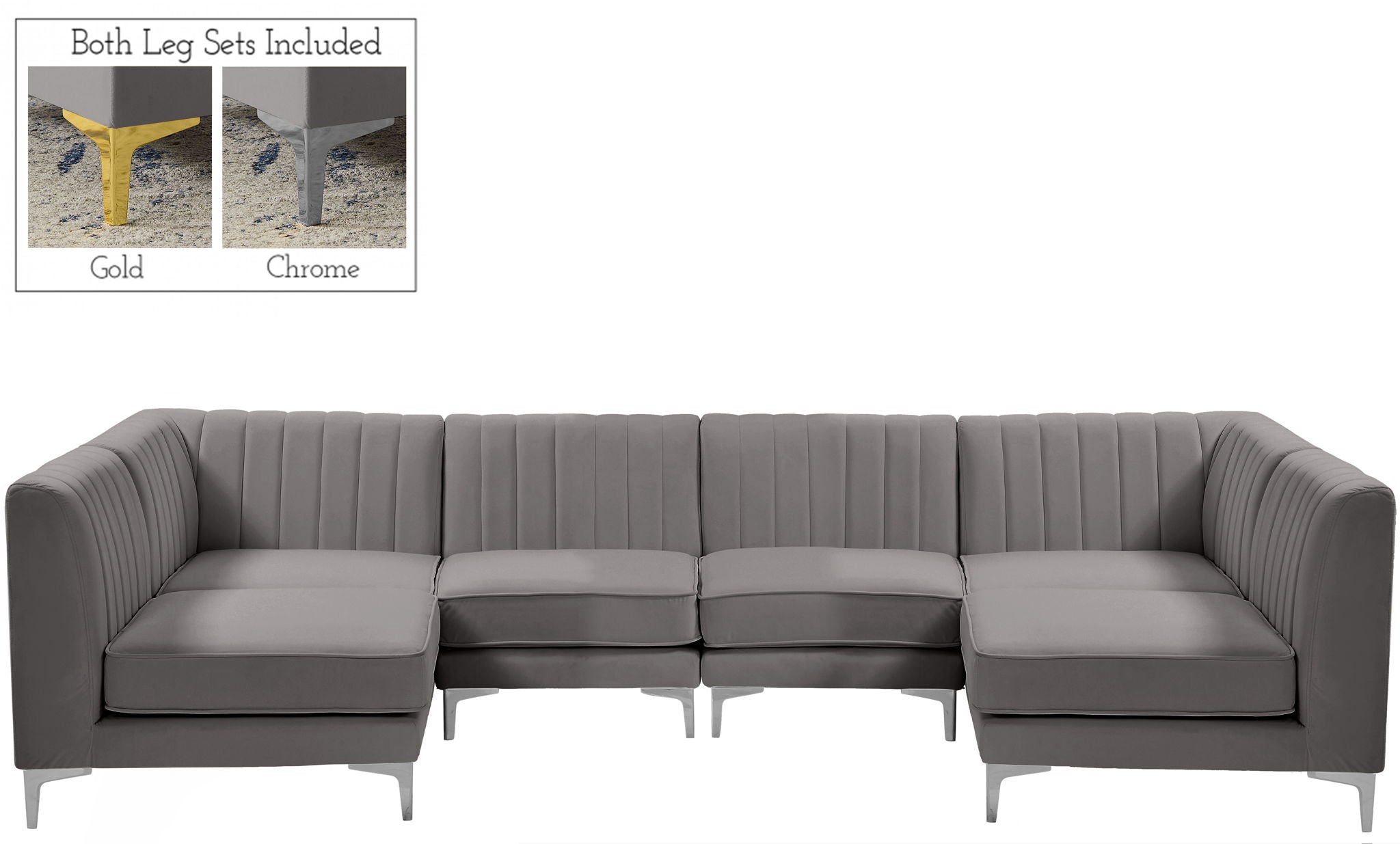 Alina - 6 Piece Modular U-Shaped Sectional - Urban Living Furniture (Los Angeles, CA)