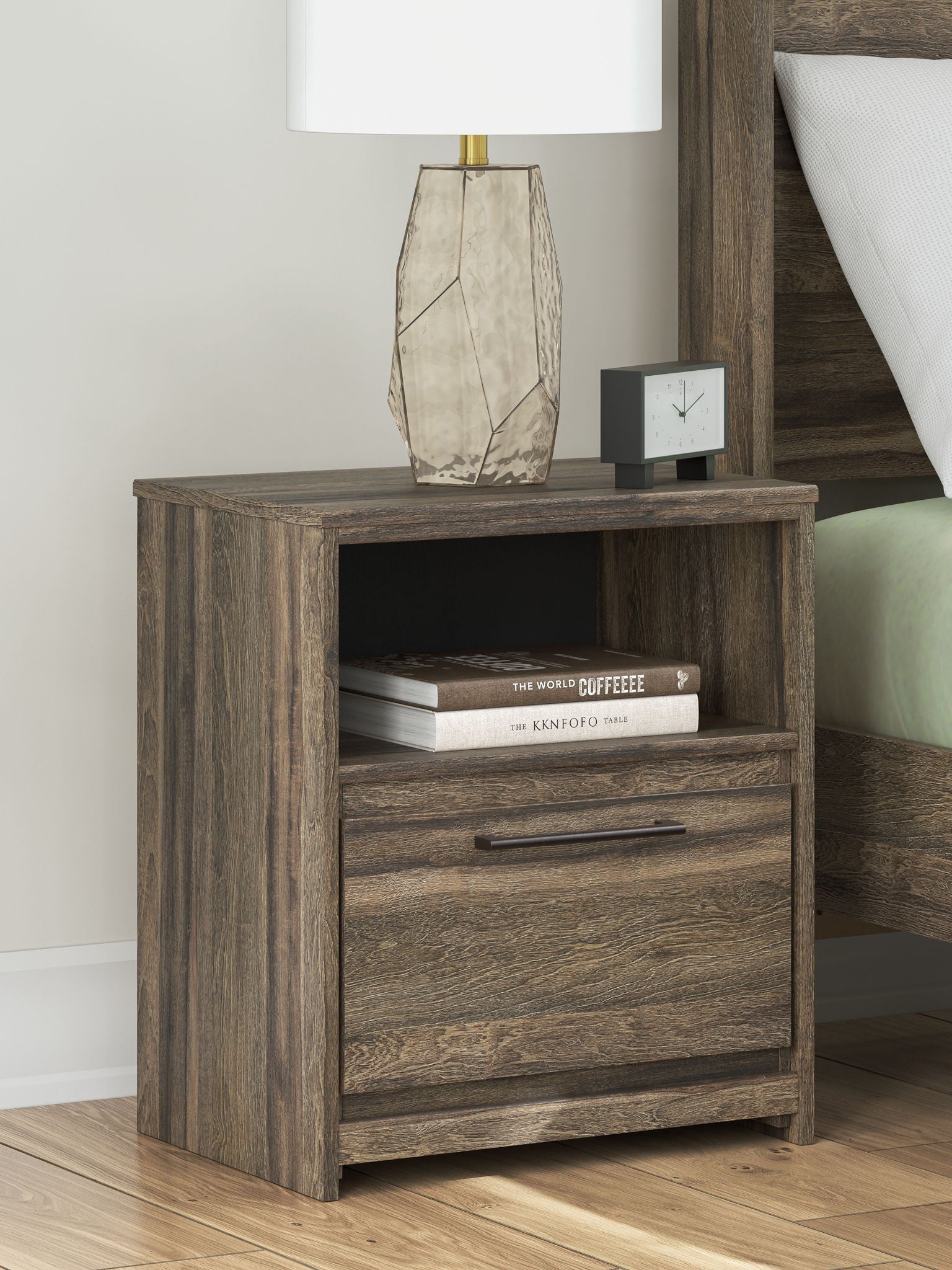 Elbrim - One Drawer Night Stand - Brown - Urban Living Furniture (Los Angeles, CA)