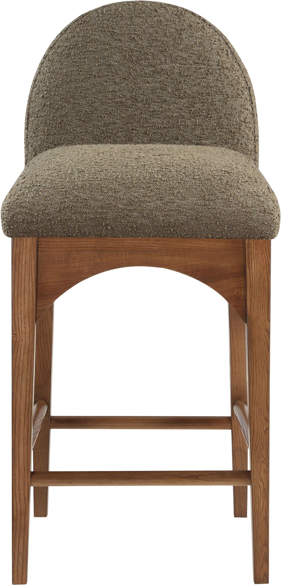 Waldorf - Boucle Stool With Brown Legs - Urban Living Furniture (Los Angeles, CA)