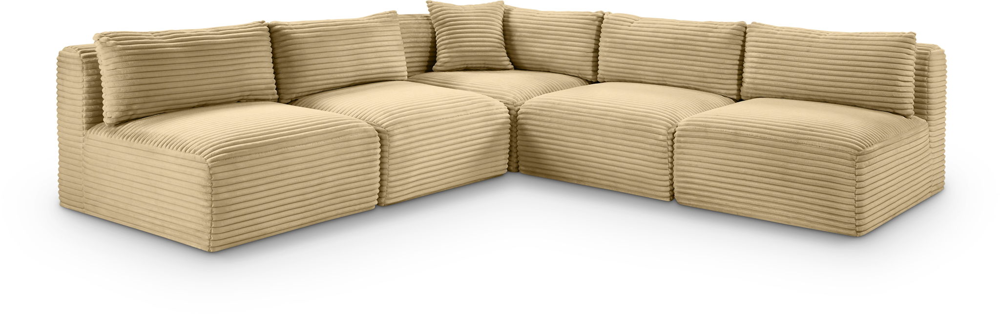 Shaggy - 5 Piece Modular Corner Armless Sectional - Urban Living Furniture (Los Angeles, CA)
