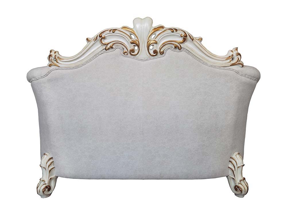 Vendome II - Loveseat With 4 Pillows - Two Tone Ivory Fabric & Antique Pearl - Urban Living Furniture (Los Angeles, CA)