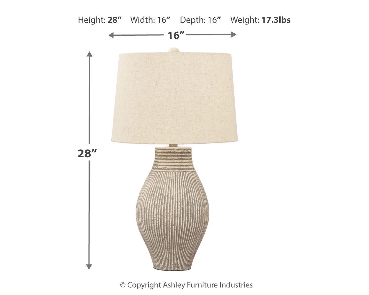 Layal - Beige - Paper Table Lamp - Urban Living Furniture (Los Angeles, CA)