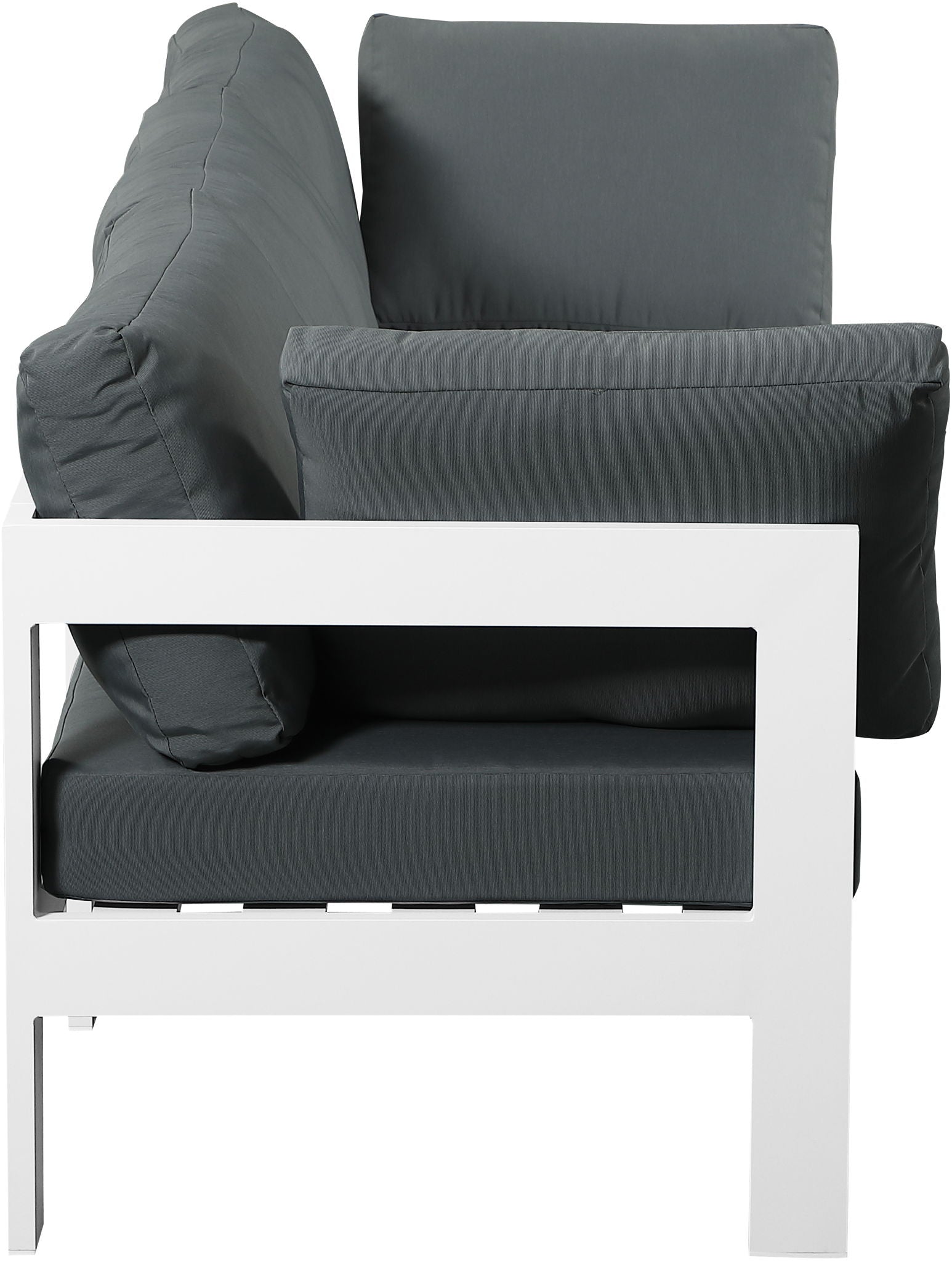 Nizuc - Outdoor Patio 3 Seat Modular Sofa With White Frame - Urban Living Furniture (Los Angeles, CA)