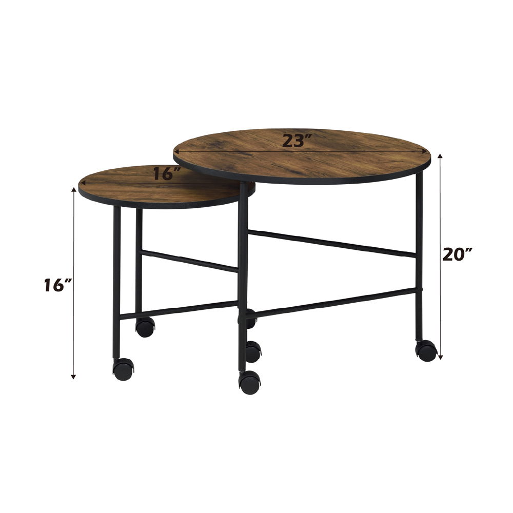 Oblis - Nesting Table Set - Vintage Oak - Urban Living Furniture (Los Angeles, CA)